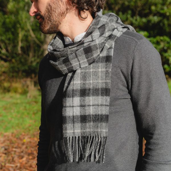 215 - Grey Silver Charcoal Plaid 5