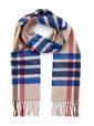 806 - Blue Brown Rust Stone Check 1