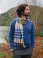 806 - Blue Brown Rust Stone Check 5