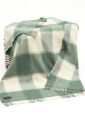 LW164 - Irish Picnic Blanket White Sea Green Block 1