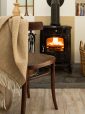 1475 - Merino Wool Cashmere Throw Beige Herringbone 3