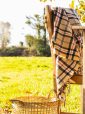 621 - Lambswool Throw Camel of Merrick Tartan 5