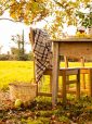 621 - Lambswool Throw Camel of Merrick Tartan 6