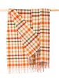 653 - Lambswool Throw Beige Green Rust Maroon Check
