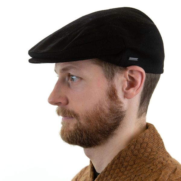 TC Black - Irish Tweed Cap Black 7 TC Black - Irish Tweed Cap Black 7