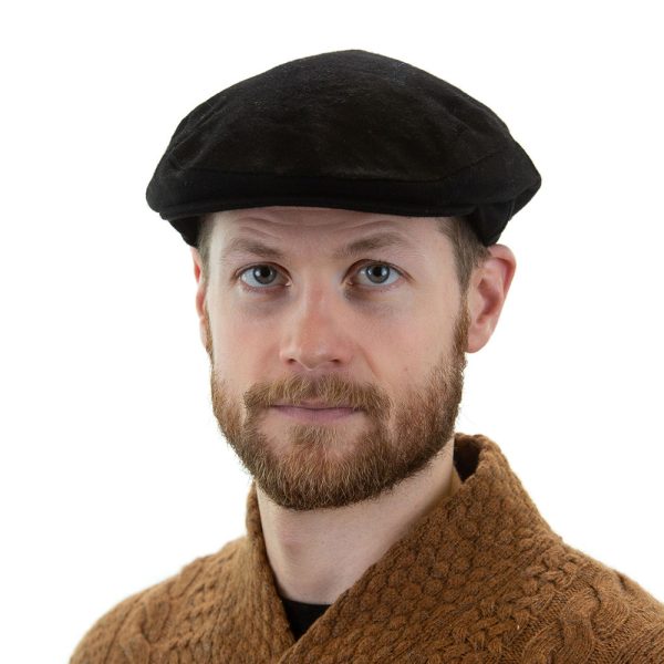 TC Black - Irish Tweed Cap Black 8 TC Black - Irish Tweed Cap Black 8