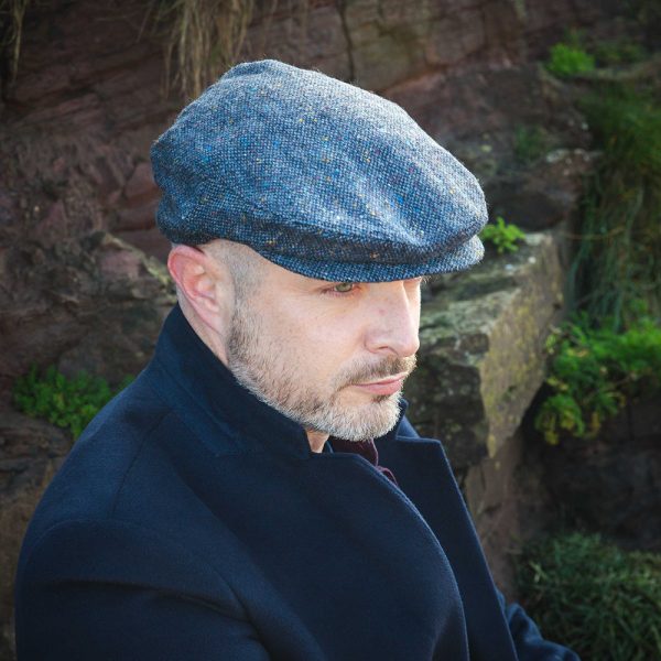 TC H30 - Irish Tweed Cap Navy Plain Donegal 4 TC H30 - Irish Tweed Cap Navy Plain Donegal 4