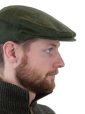 TC H82 - Irish Tweed Cap Pine Green with Overcheck 5