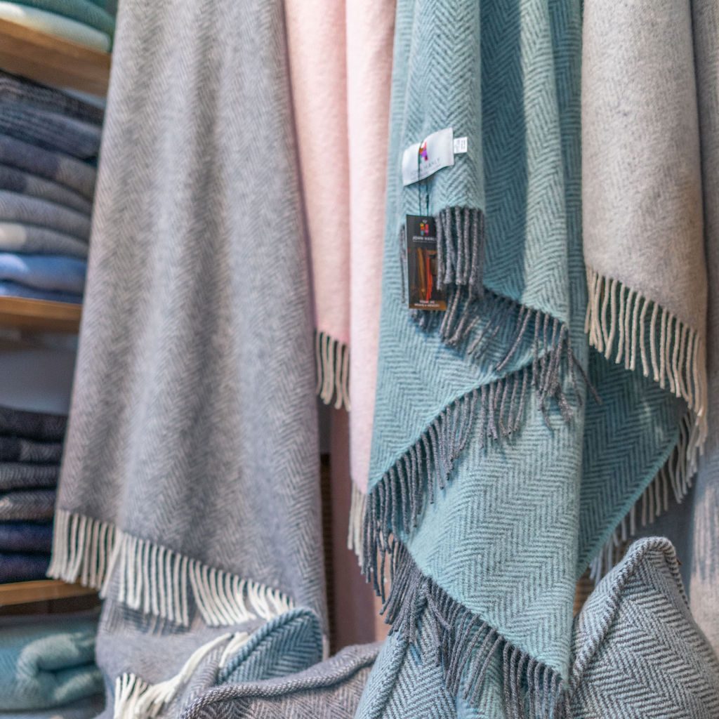 John Hanly merino cashmere throws